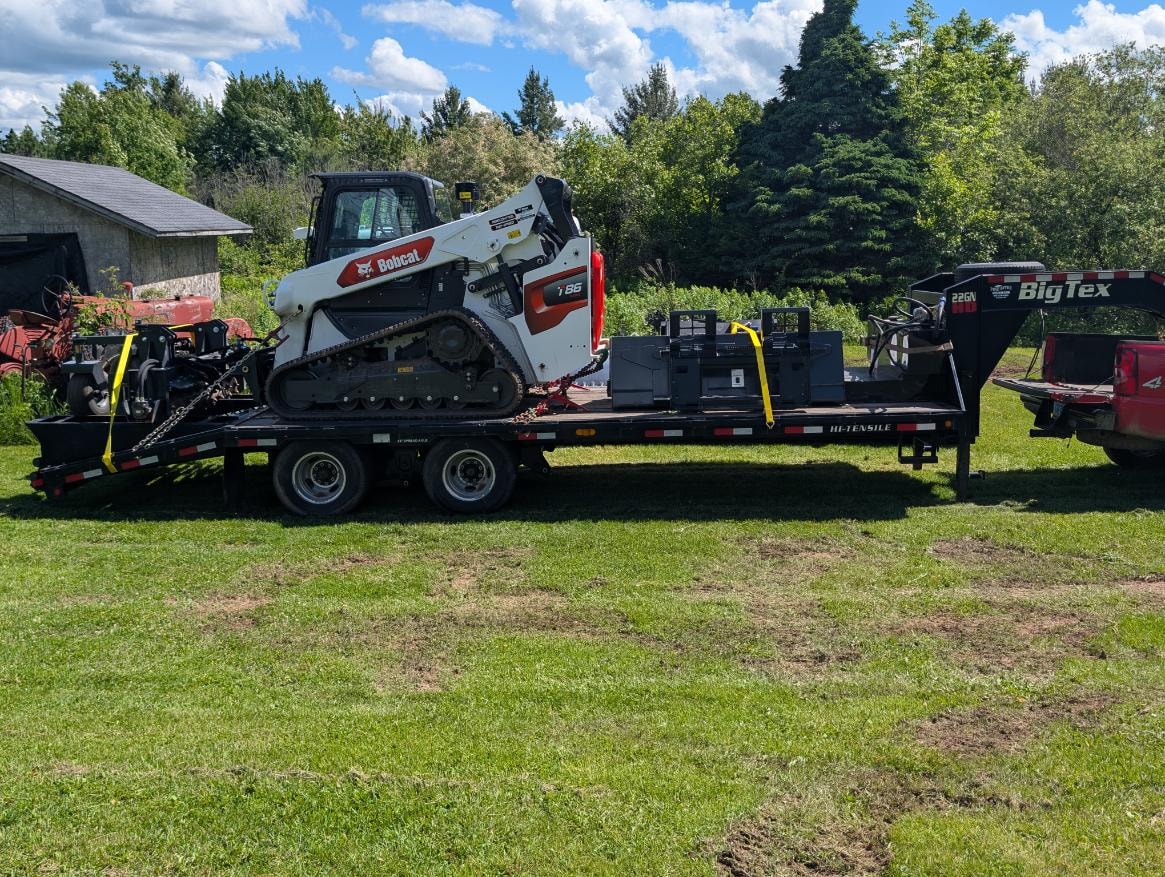 Bobcat T86 with attachments ready for deployment